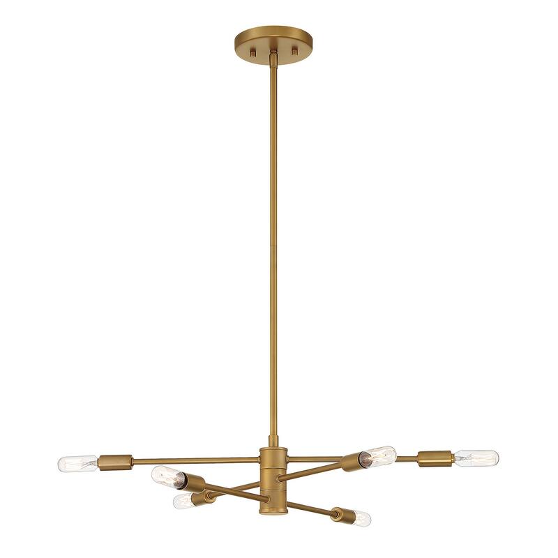 Savoy House Lyrique 6 Light 21.75" Wide 3 Tier Abstract Chandelier
