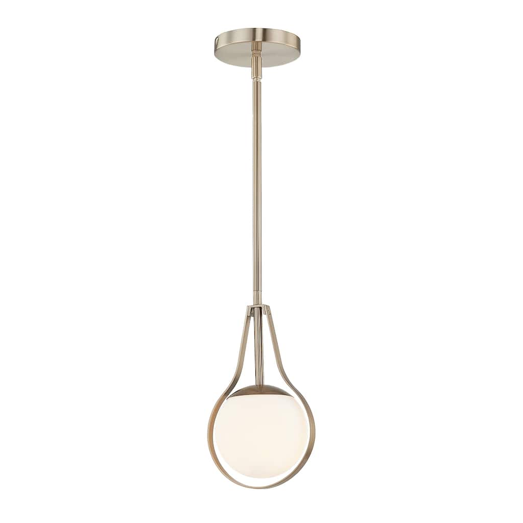 EVOLV Fusion Pearl 1-Light Mini-Pendant with Opal Glass