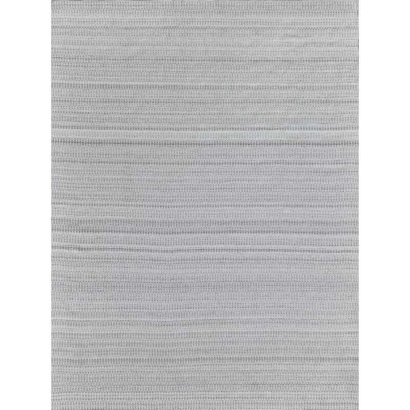EXQUISITE RUGS Florence Indoor/Outdoor Flatweave PET yarn Silver/Grey Area Rug.