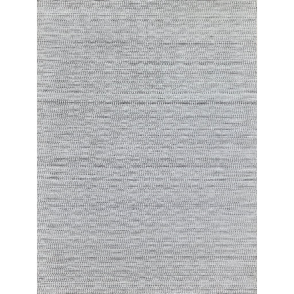 EXQUISITE RUGS Florence Indoor/Outdoor Flatweave PET yarn Silver/Grey Area Rug.