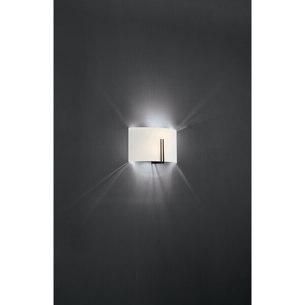 Wide store wall sconce