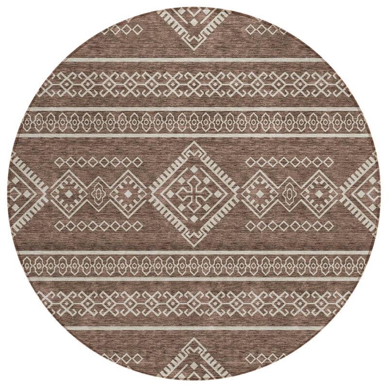 HomeRoots Southwestern Transitional Rectangle Outdoor Rug