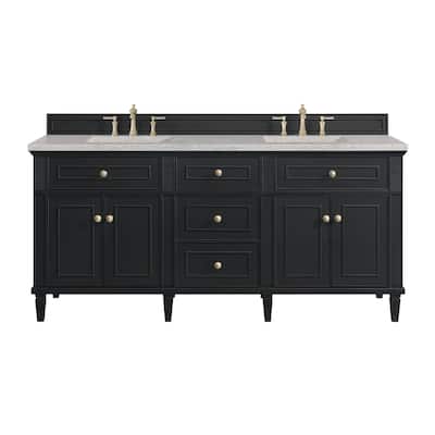 James Martin Vanities 424-V72-3EJP Lorelai 72" Double Basin Wood