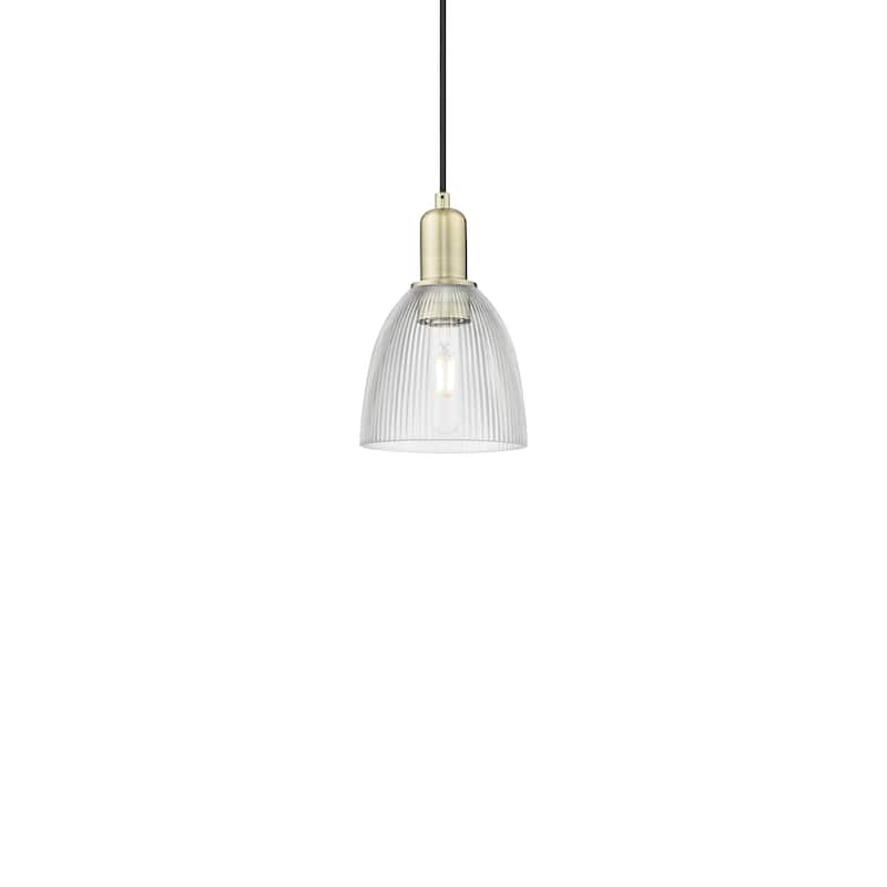 Innovations Lighting 716-1P-10-6 Castile Pendant Castile 6" Wide Mini - Antique Brass / Clear