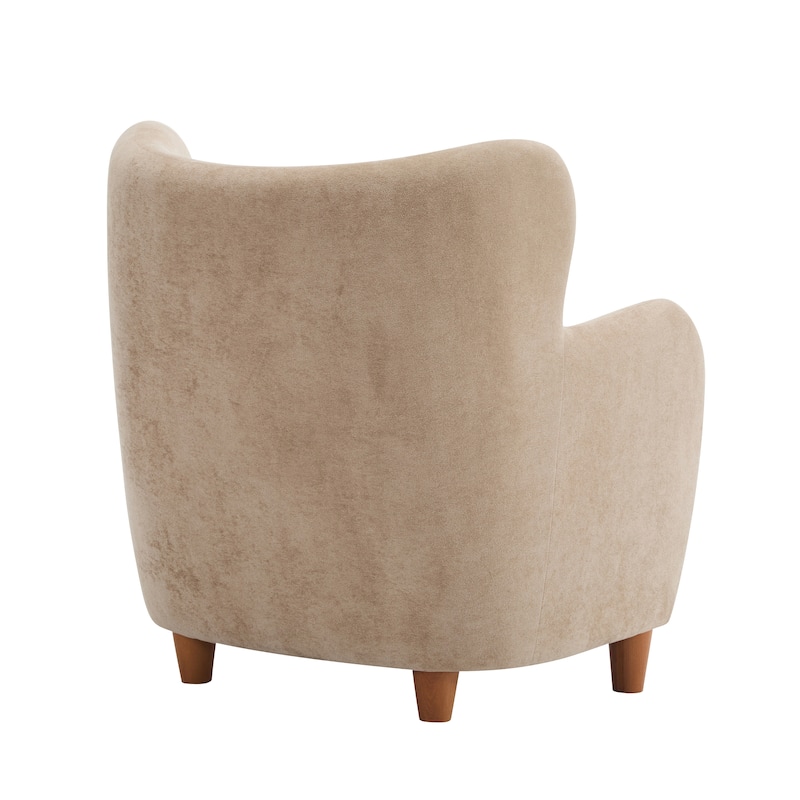 Bacho Fabric Wingback Accent Chair by Christopher Knight Home
