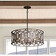 preview thumbnail 4 of 9, Minka Lavery 3587 Hexly 6 Light 28" Wide Crystal Pendant