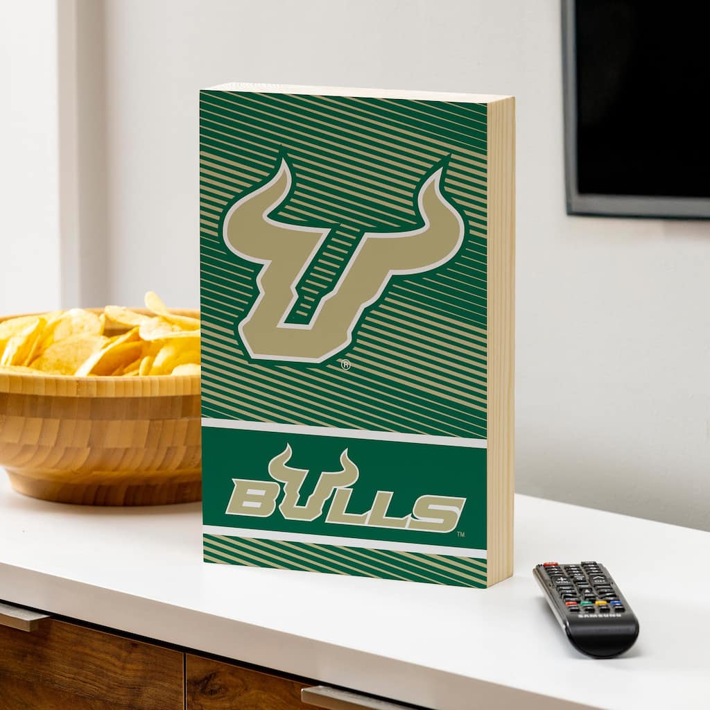 University of South Florida Wooden Tabletop Mantel Shelf Sign