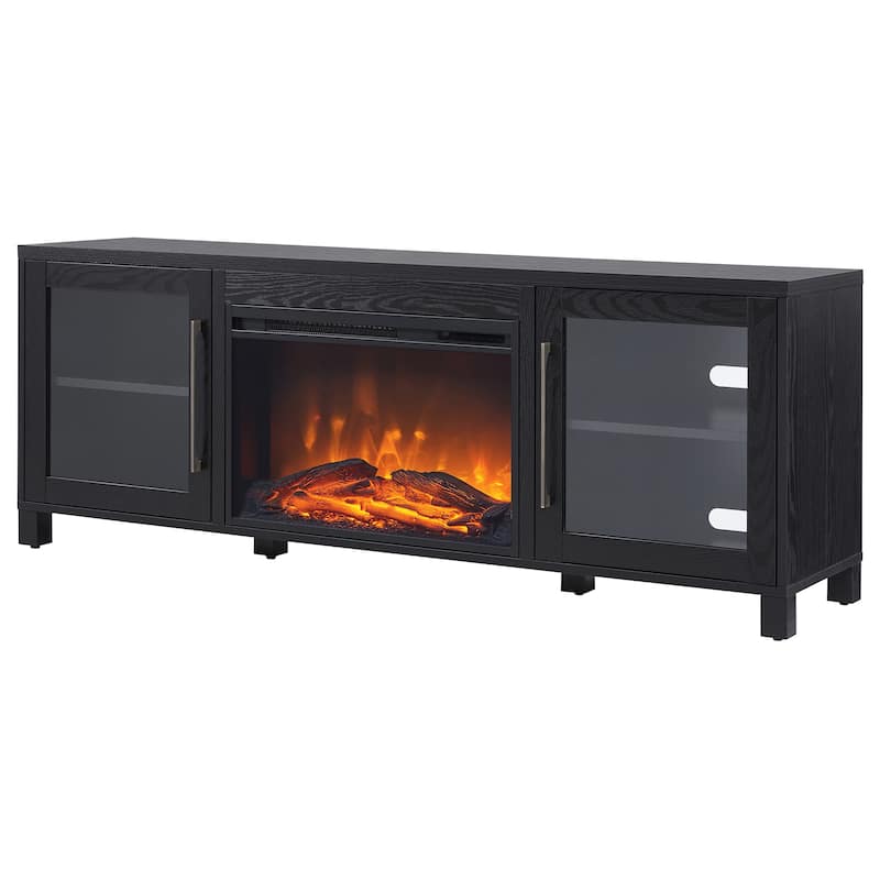 Quincy TV Stand with Fireplace Insert