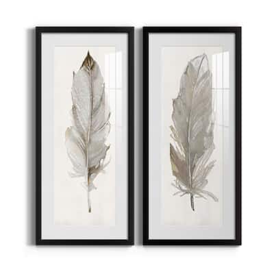 Neutral Feather II-Premium Gallery Framed Print - Ready to Hang
