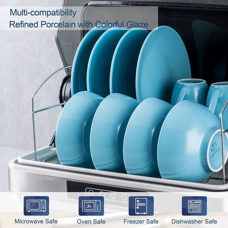 LOVECASA 16-Piece Porcelain Dinnerware Set (Service for 4)