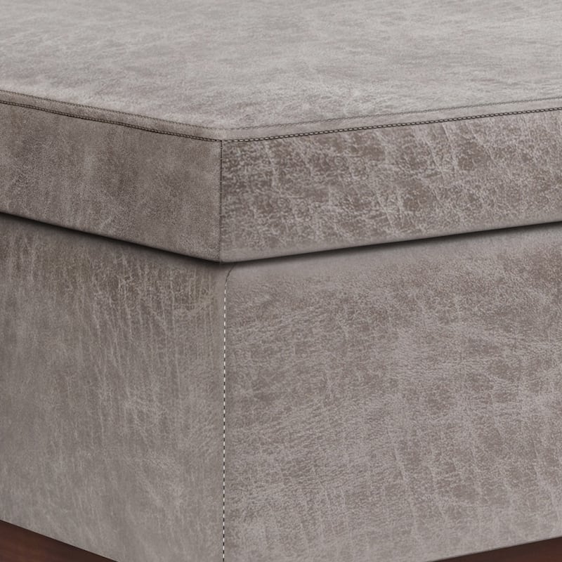 WYNDENHALL Ethan 42 inch Wide Mid Century Modern Rectangle Table Ottoman