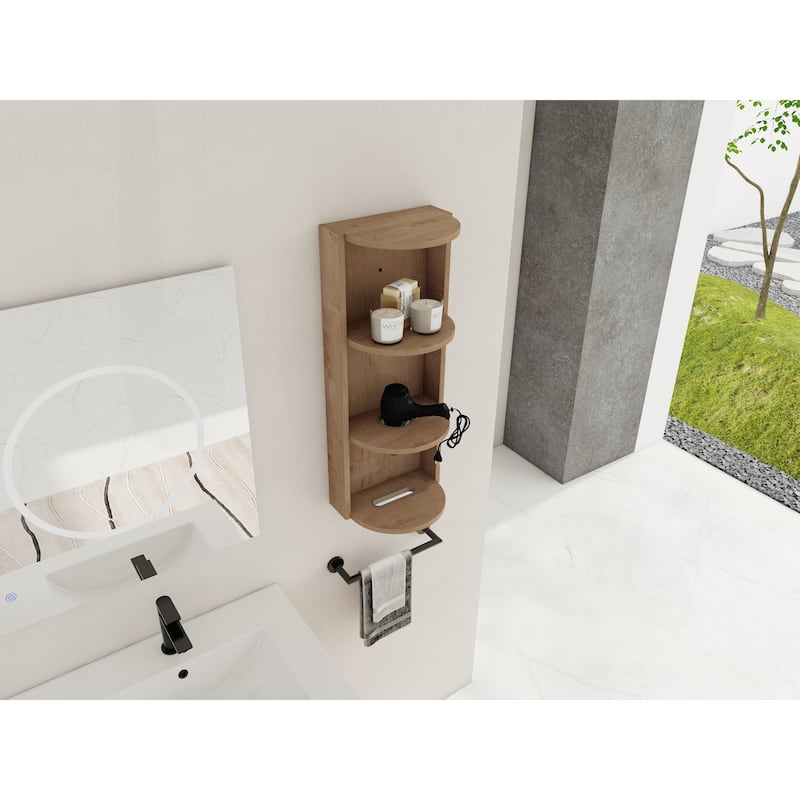 Space-Saving Bathroom Wall-Mounted Storage Rack with Versatile Design