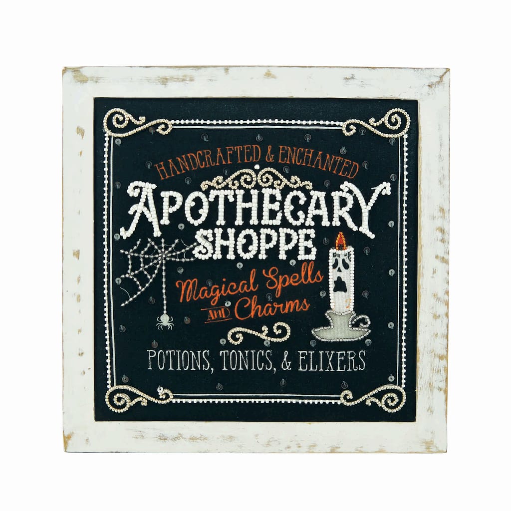 10.25" Halloween "Apothecary Shoppe" Decorative Shadow Box