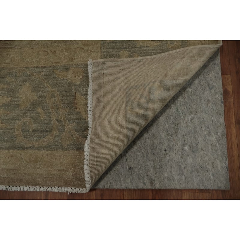 Hand Knotted Oriental 100% Wool Carpet Traditional Floral Brown Ziegler Area Rug - 11' 8'' X 9' 0''