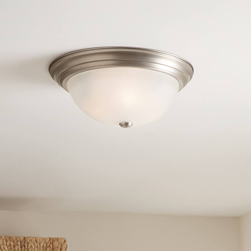 Kichler Lighting Transitional 3-light Brushed Nickel Flush Mount - Brushed Nickel