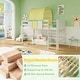 preview thumbnail 15 of 16, Costway Twin Loft Bed with Tower & Tent 3 Storage Pockets Safety