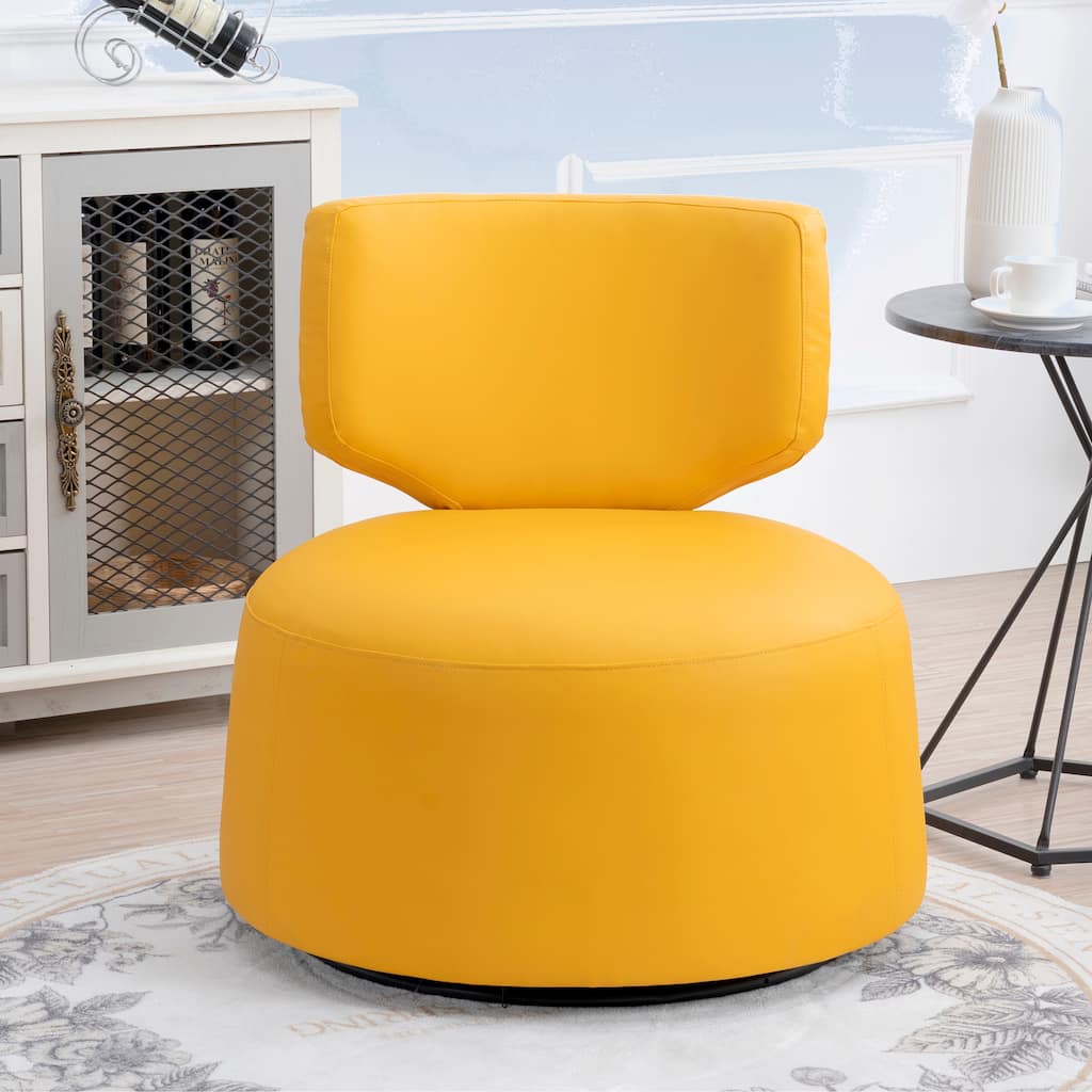 Modern Wide Swivel Chair For Living Room