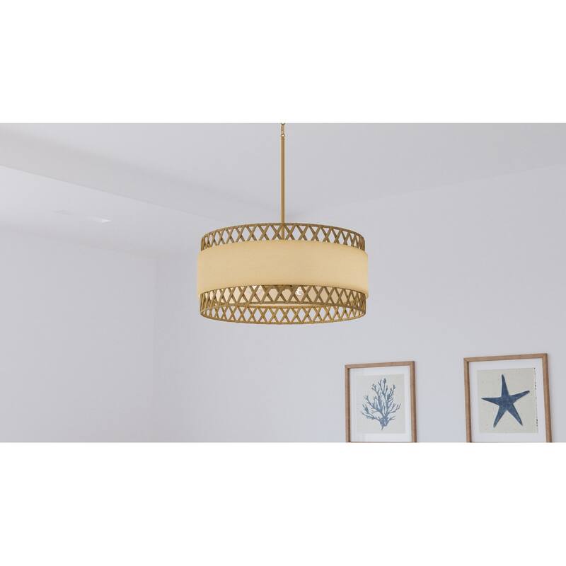 Kate 5-Light Brushed Gold Pendant