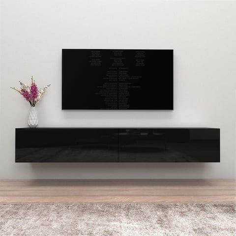 Berno 71-in. Modern Glossy Wall-mounted Floating TV Stand