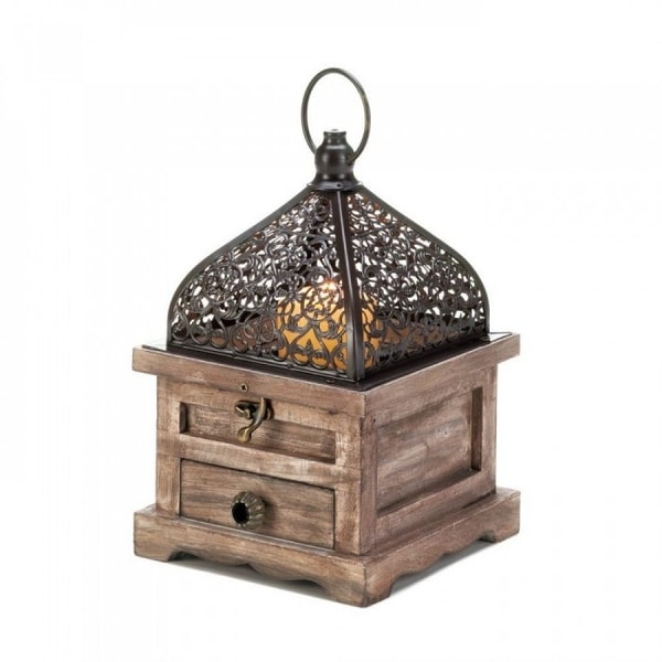 Hinged-Top Candle Lantern