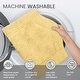 preview thumbnail 35 of 189, Home Weavers Waterford Collection Cotton Toilet Lid Rug | Elastic Fit | Fit Most Standard Toilet Lid | 18"x18"