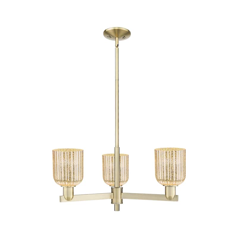 Innovations Lighting Downtown Urban - Bridal Veil - 3 Light 18" Chandelier