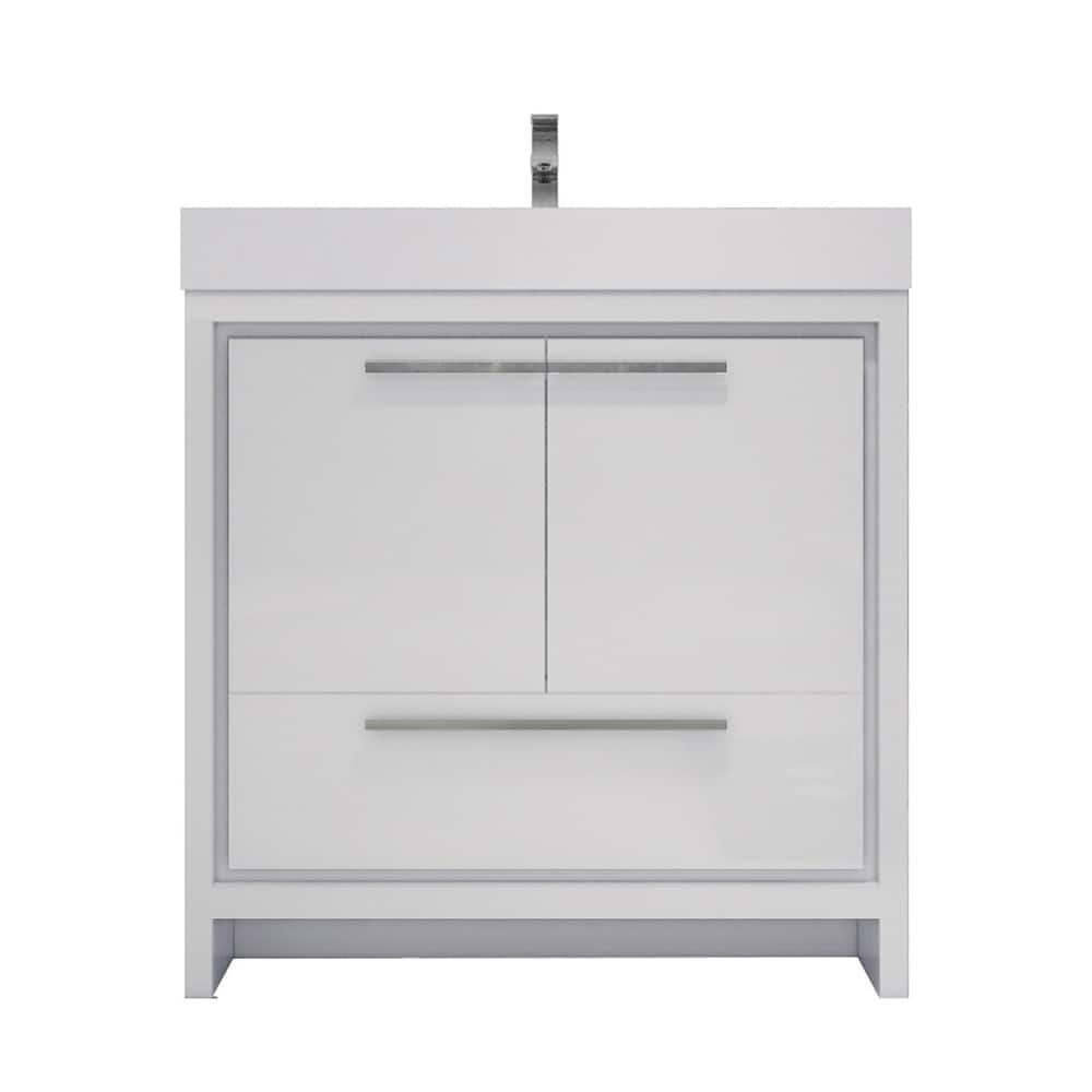 Dove 36'' Freestanding Vanity with Reinforced Acrylic Sink