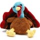 preview thumbnail 1 of 4, Tadpoles Turkey Stuffed Animal, Thanksgiving Plush Toy for Kids, Fall Home Decor (9 in) - Multi