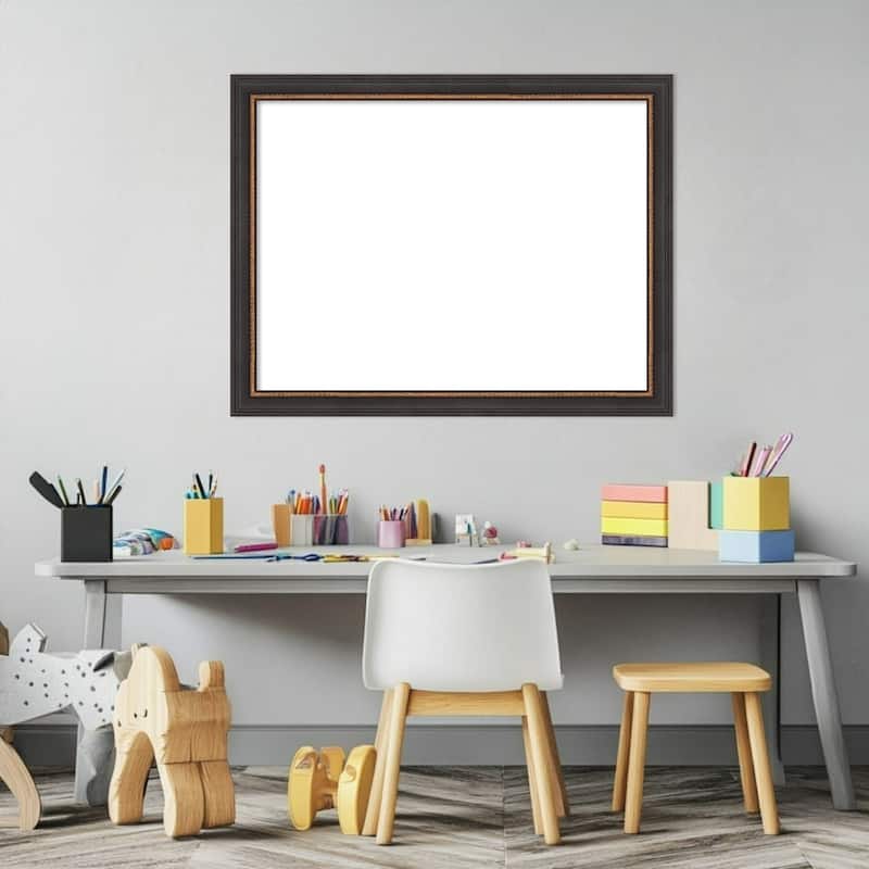 Amanti Art Ashton Black Framed Dry Erase Magnetic Board
