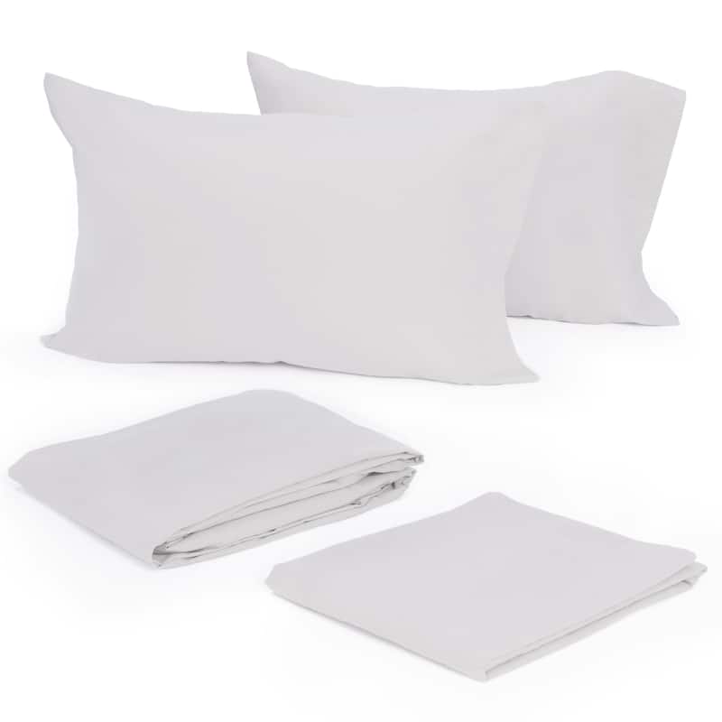 Modern Living Solid Bed Sheet Set or Pillow Cases