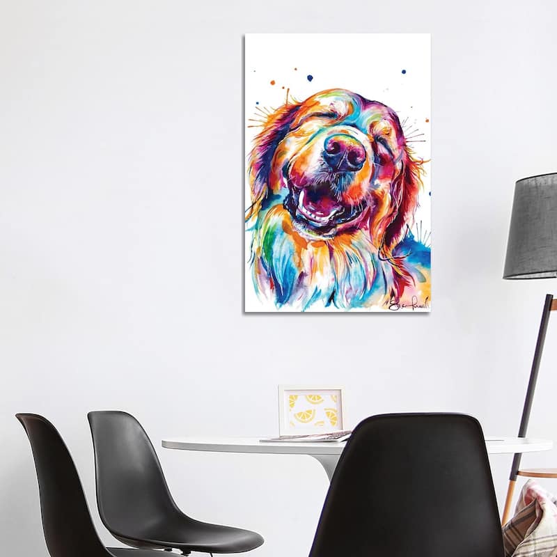 iCanvas "Golden Smile" by Weekday Best Canvas Print - 40x26x1.5
