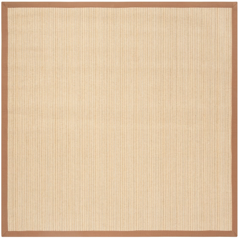 SAFAVIEH Natural Fiber Virgia Sisal Rug - 6' Square - Multi/Light Brown