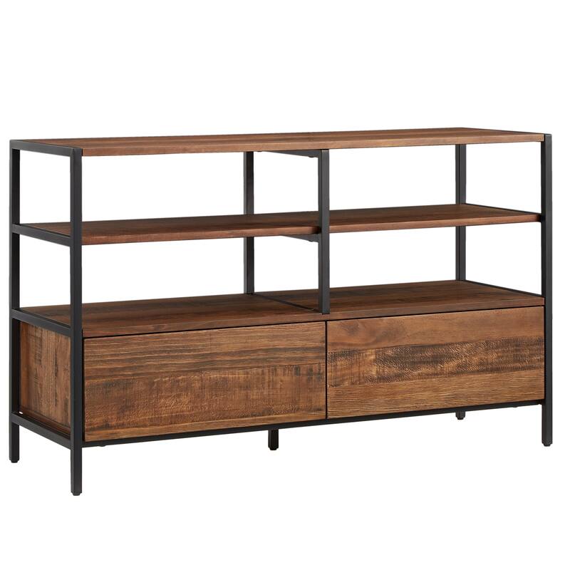Corey Rustic Brown TV Stand Console Tables by iNSPIRE Q Modern