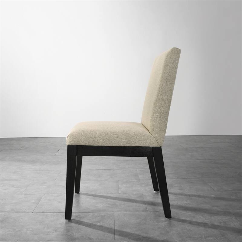 Contemporary Solid Wood Dining Chairs,Set of 2