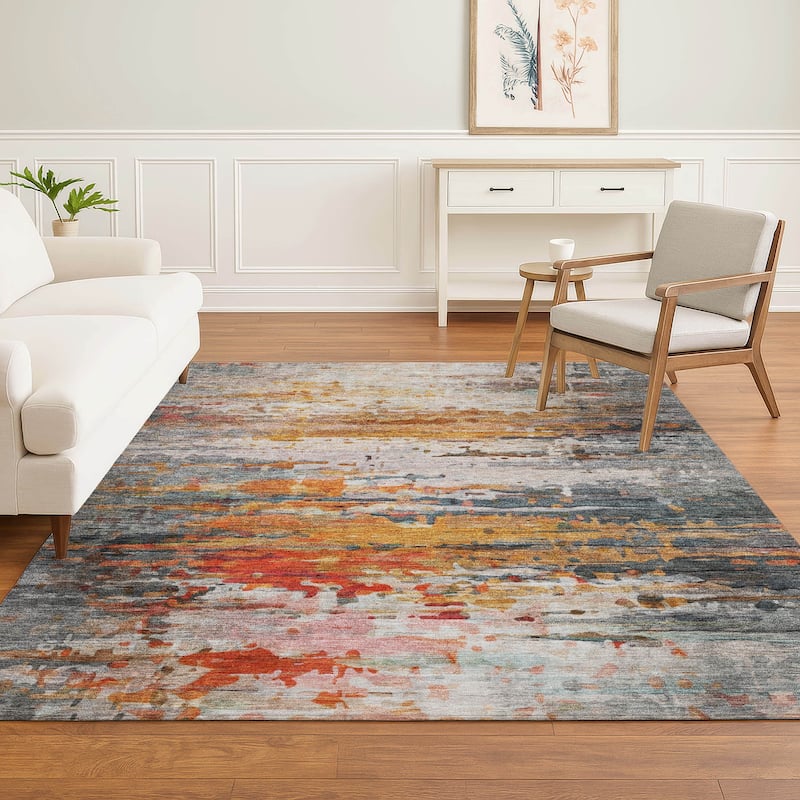Premium Washable Super Soft Abstract Ombre Mayfield Rug