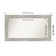 preview thumbnail 32 of 119, Dove Greywash Framed Non-Beveled Custom Wall Mirror, Bathroom Vanity Mirror Outer Size: 46 x 26