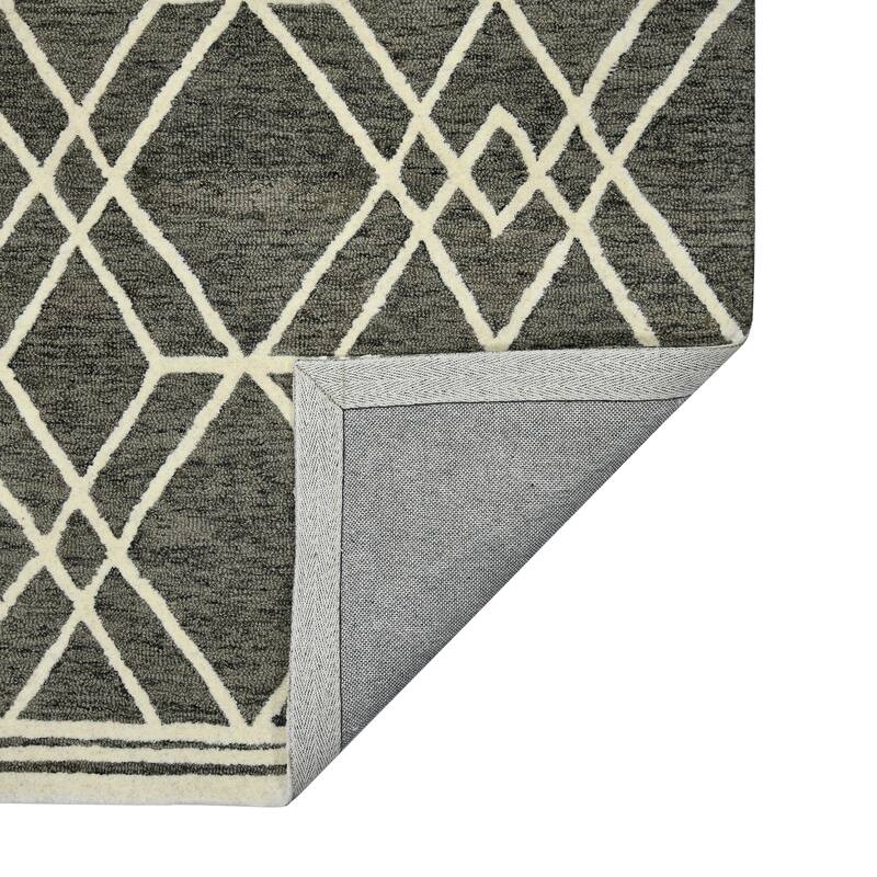 Visalle Duncan Hand-Hooked Wool Area Rug