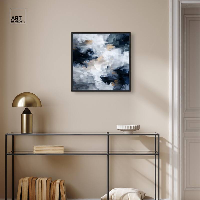 Midnight and Ivory II Canvas by Art Remedy