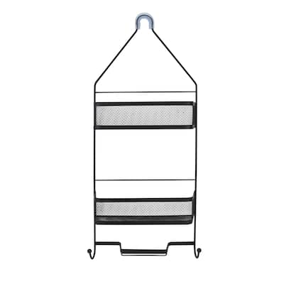 Bath Bliss Mesh Collection Deluxe Shower Caddy in Matte Black - 10.5"x 4.6"x 25.5"