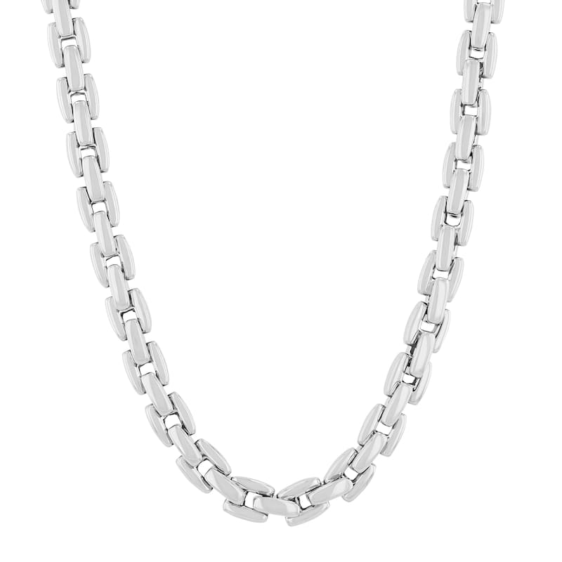 Steel Nation Stainless Steel H-Link Chain - White