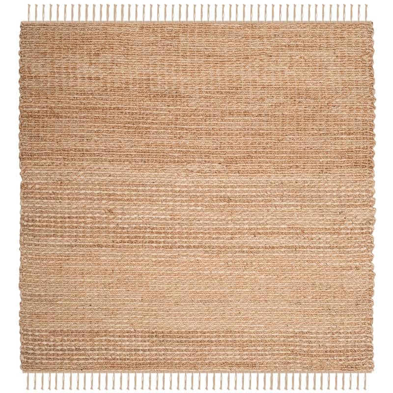 SAFAVIEH Handmade Natural Fiber Amirah Jute Rug - 6' Square - Natural