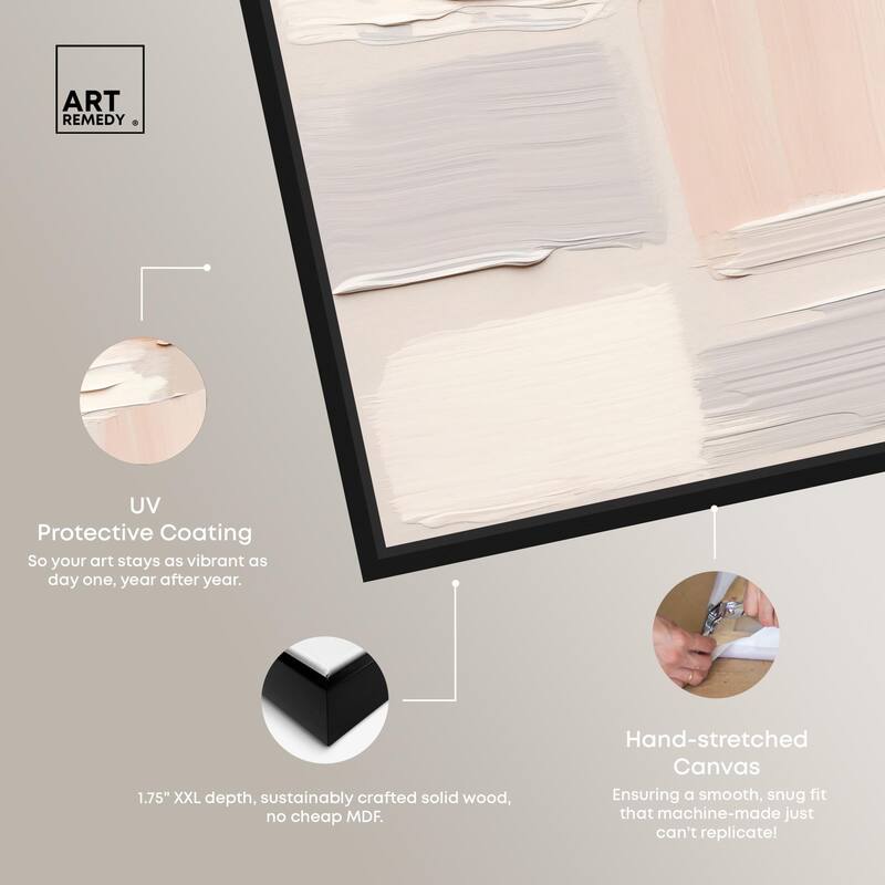 Roseate Cream Tones III Canvas by Art Remedy