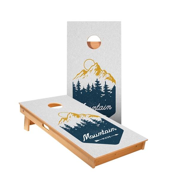 slide 2 of 5, Mountain Made Cornhole Boards NO Bags - Add Board Lights