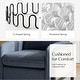 preview thumbnail 9 of 13, Abeline 32.75"W Coastal-Style Upholstered Armchair with Solid Wood Legs and Cushions Set of 2 by HULALA HOME