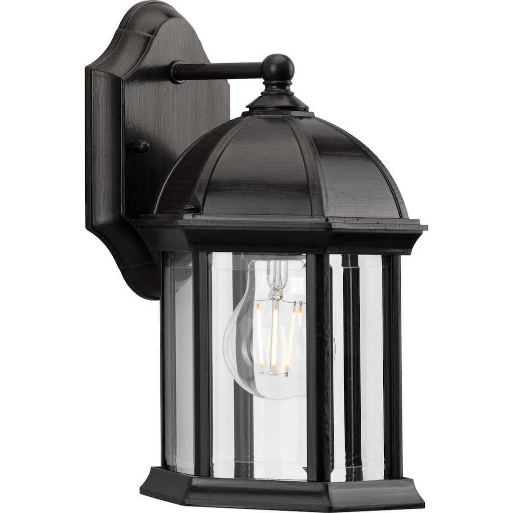 Dillard Collection One-Light Antique Bronze Outdoor Wall Lantern - 6.5 in x 6.37 in x 11.37 in