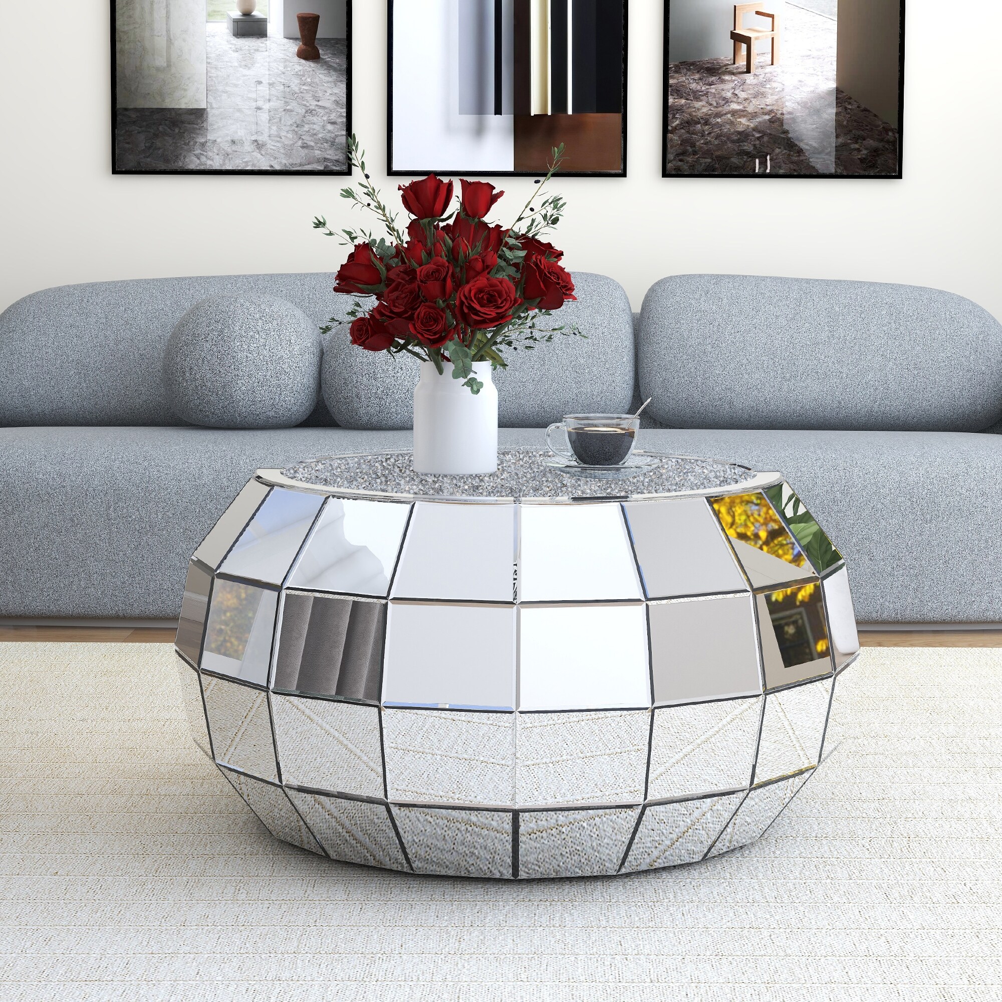 Large drum table cheap