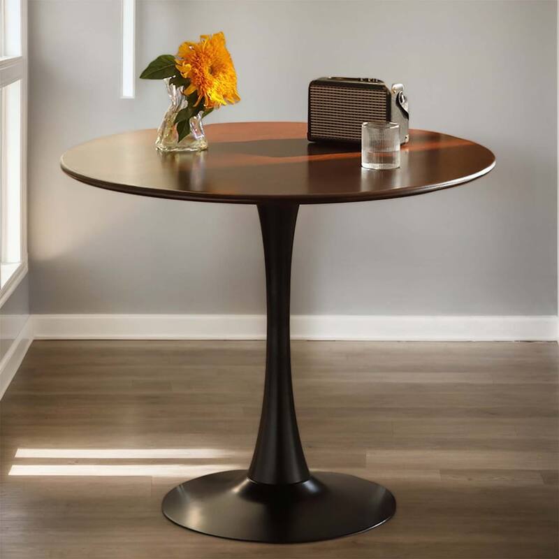 Modern Round Dining Table,Ideal for Compact Spaces and Stylish Interiors