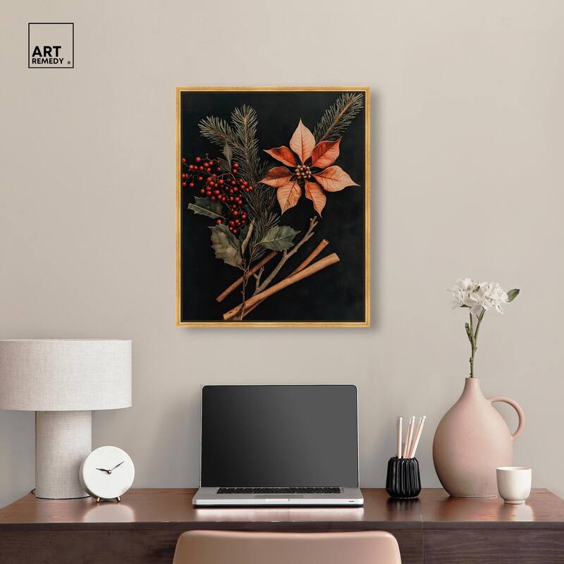 Hearth Flora Canvas by Art Remedy