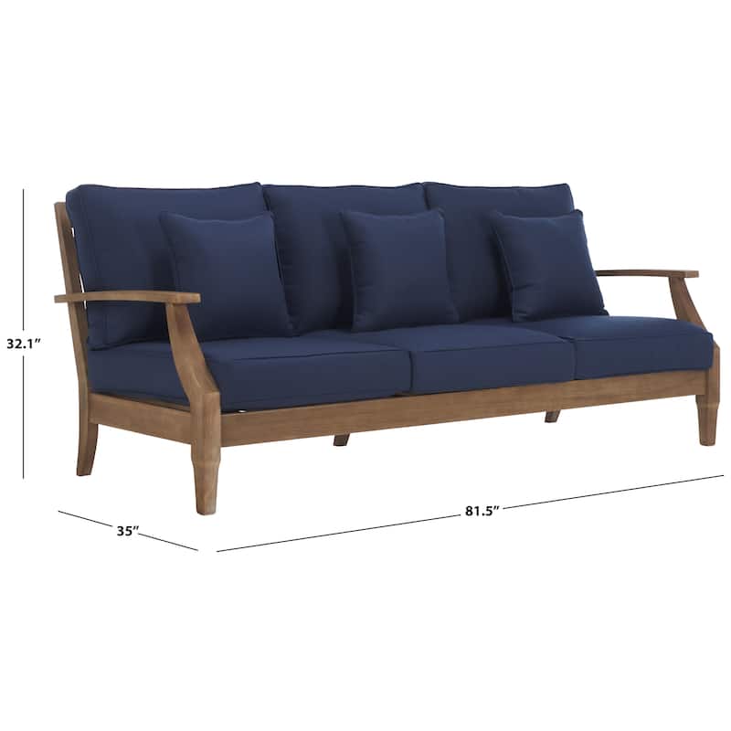 SAFAVIEH Couture Martinique Wood Patio Sofa