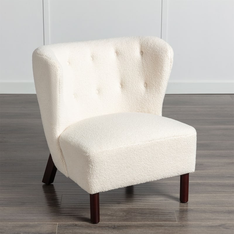 Merax Accent Chair, Upholstered Armless Chair